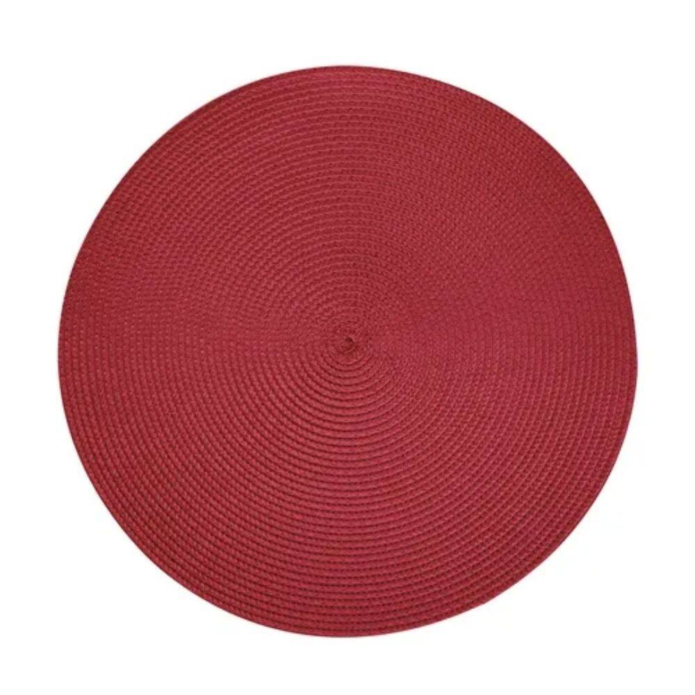 Jogo Americano Redondo Fresno Espiral Cereja 38cm Unidade - Lyor
