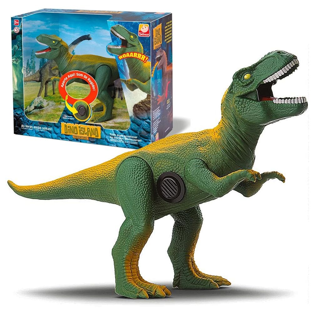 Dinossauro Realista Tiranossauro Rex Com Som 21cm Articulado