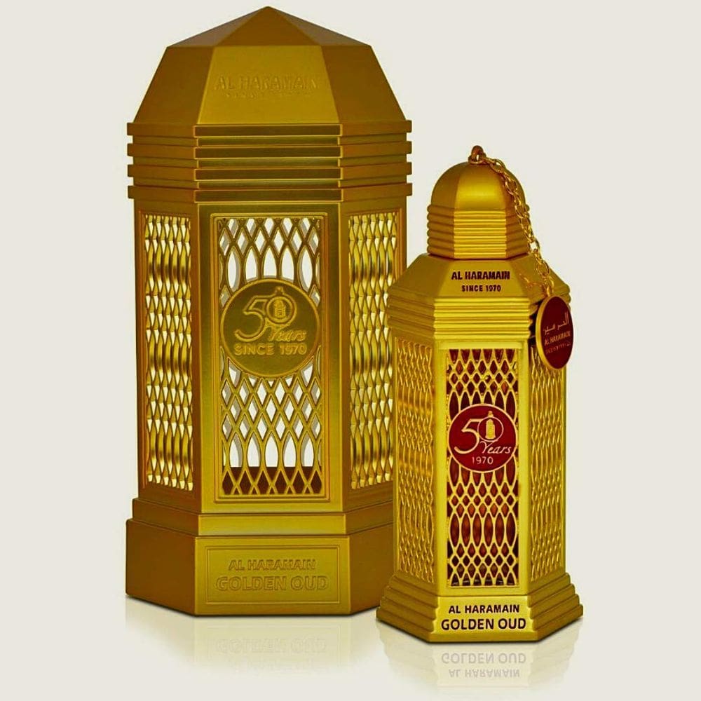 Perfume Al Haramain Golden Oud Eau de Parfum 100ml para mulheres e homens