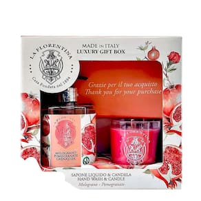 Kit La Florentina Bell Relax Pomegranate - Gel de Banho 200ml + Sabonete 106g + Creme P/ Mãos 75ml