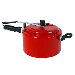 Panela De Pressão Teflon Antiaderente 5 Litros Vermelha Brilhante