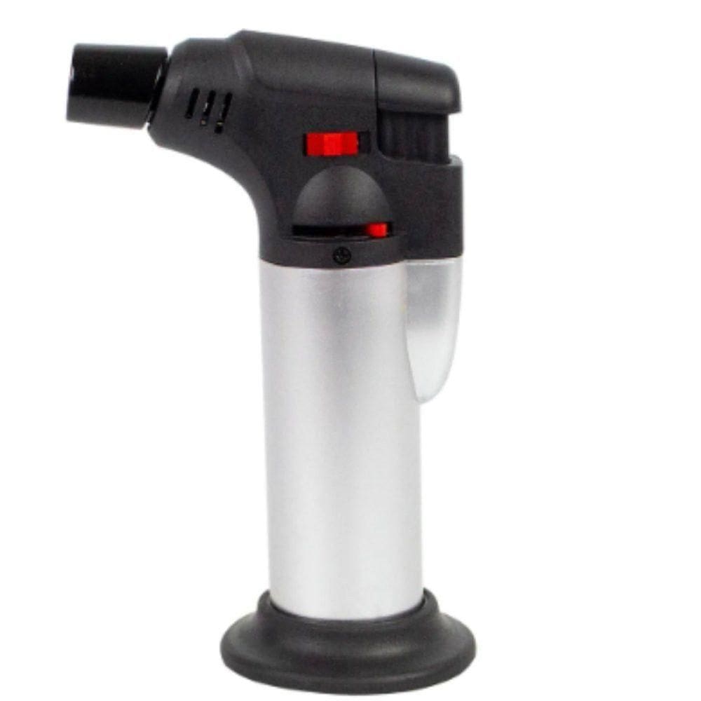 Mini Maçarico Portátil Gás Acendimento Automático Regulagem De Chamas