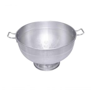 Escorredor E Macarrão Grande De Aluminio 40cm Industrial Com Pé