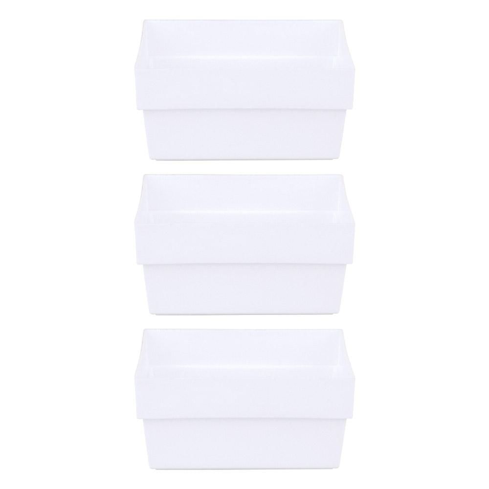 Kit Organizador de Gavetas Block Cazza Branco
