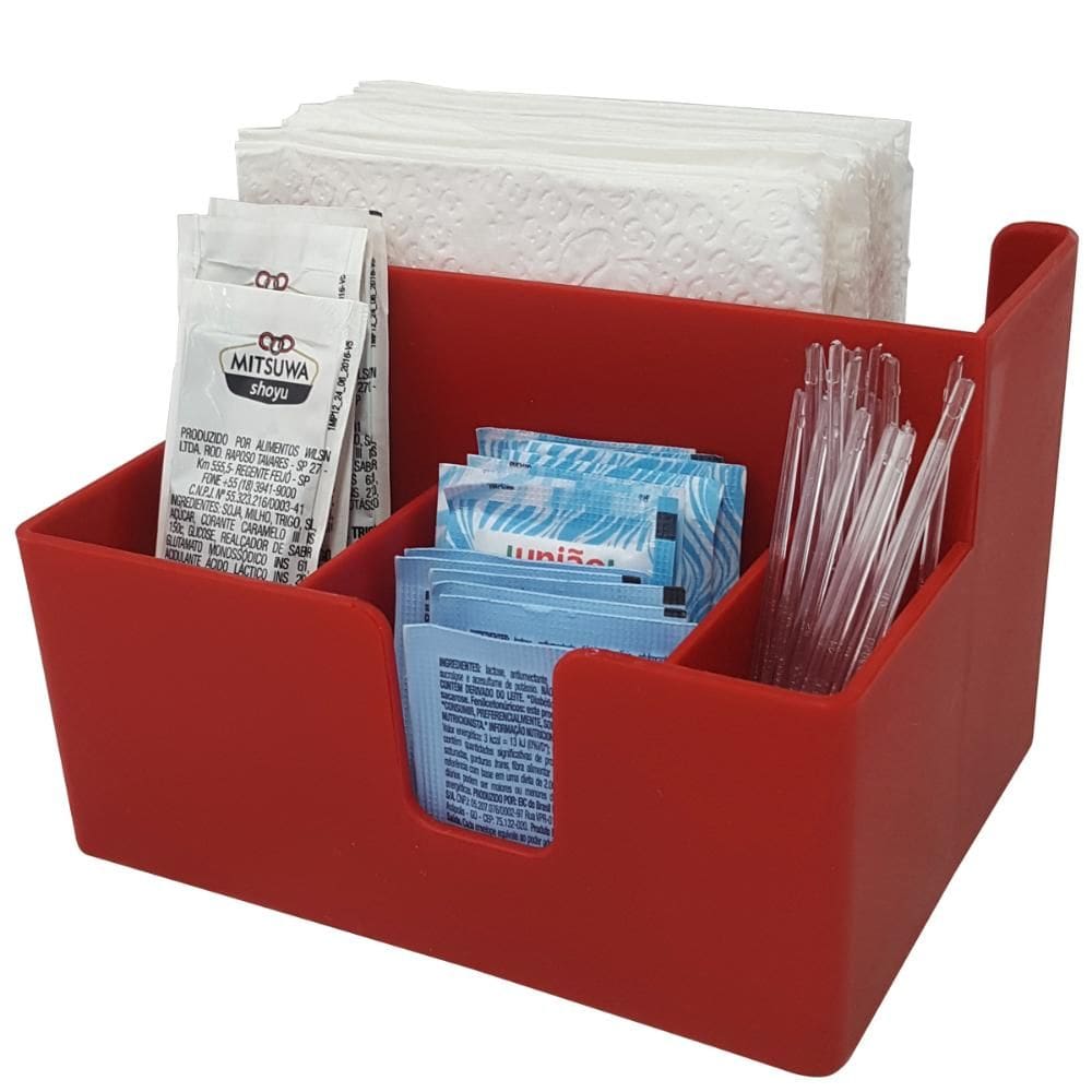 Kit 40 Portas Sachês Guardanapos Açúcar Organizador Multiuso