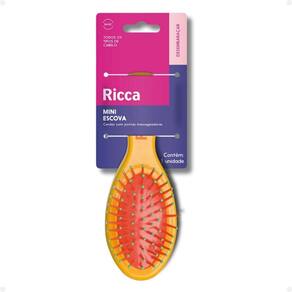 Escova Ricca Mini Mais Cor Na Necessaire Amarela Cód.125