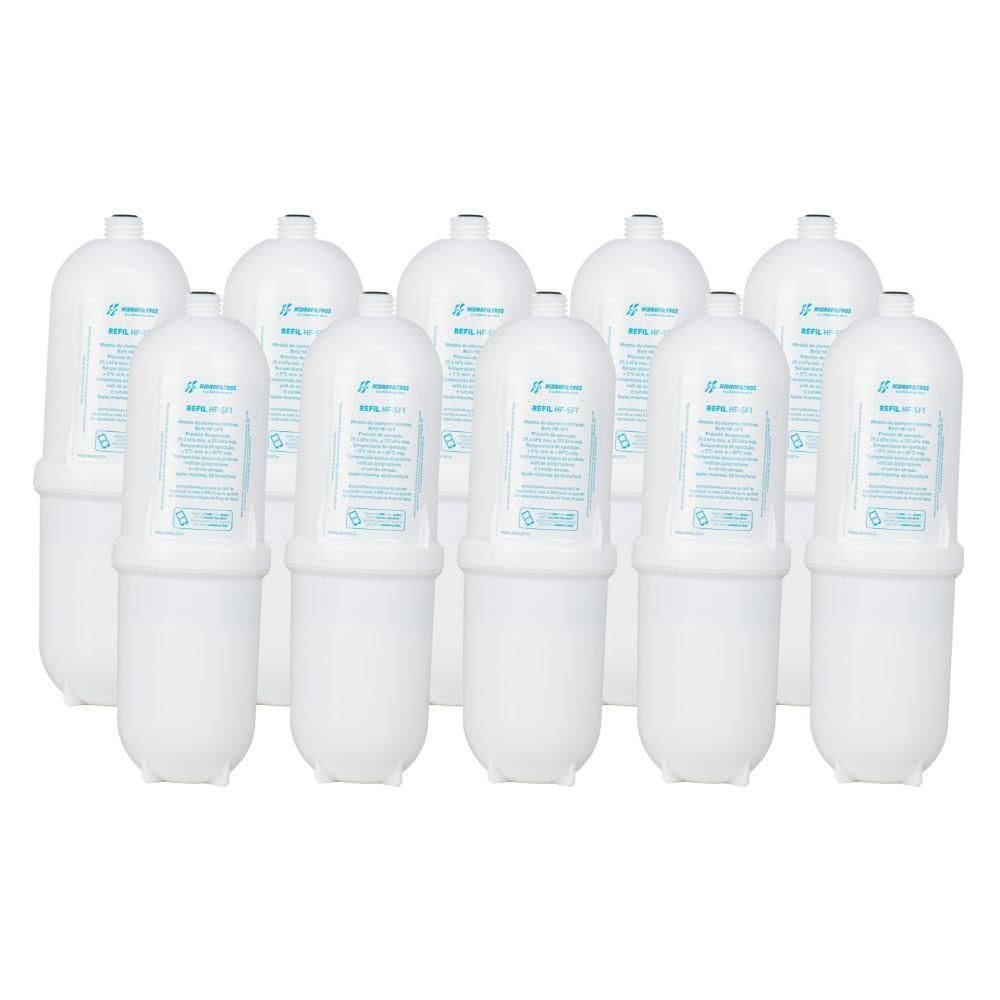 Kit 10 Refil Vela Filtro Purificador Água Bebedouro Soft