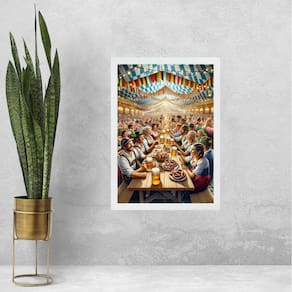 Quadro Para Espaço Gourmet - Oktoberfest 33X24Cm