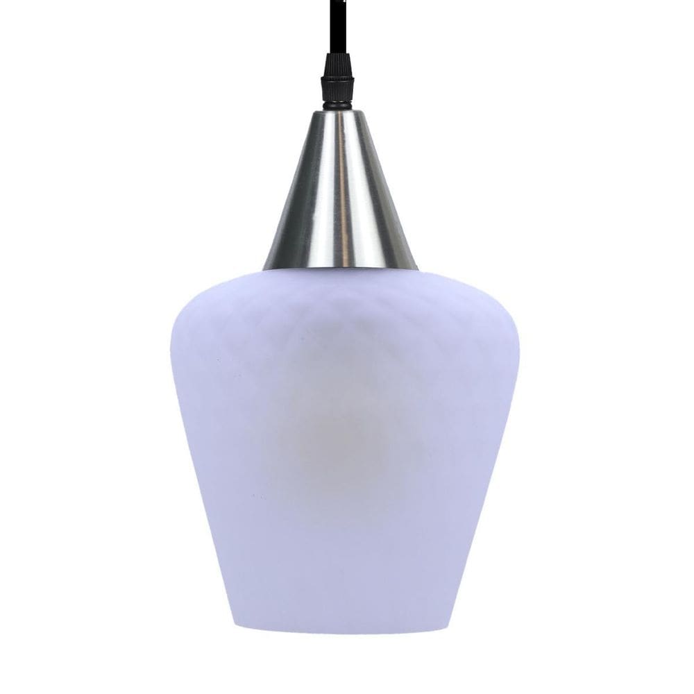 Pendente Taschibra Monalisa Boreal Fosco E27 Bivolt Prata