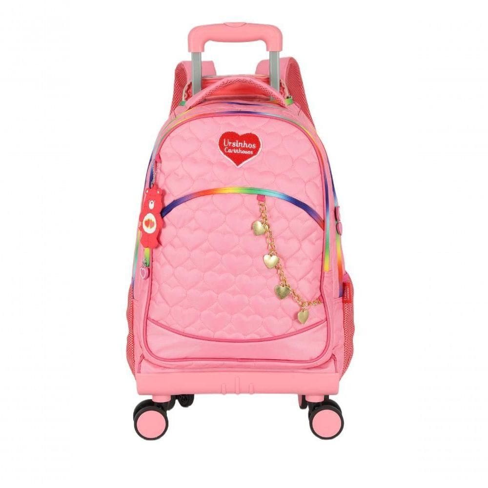 Mochilete Com Carrinho Rosa - Unico Rosa
