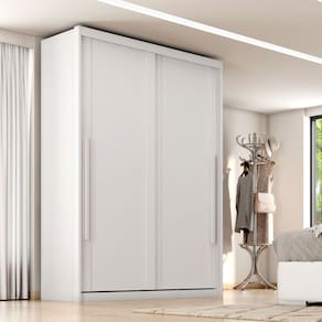Guarda Roupa Solteiro 2 Portas de Correr em MDF Splendido Zanzini