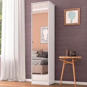 Armário Multiuso Sapateira 1 Porta Miami - Branco Branco