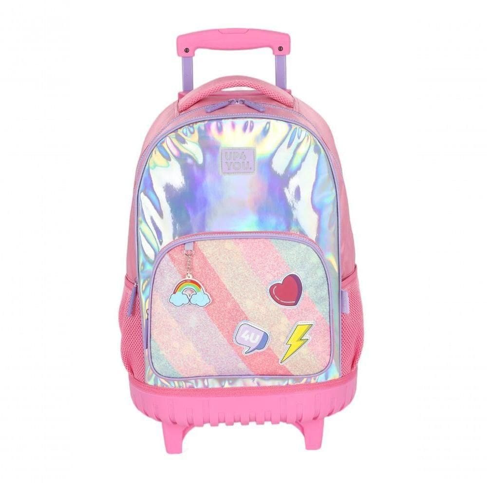 Mochilete Com Carrinho Pink - Unico Pink
