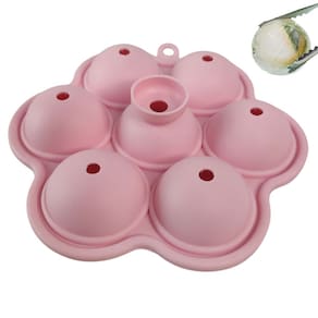 Forma de Gelo Bandeja de Silicone Drink Bebida Cha Formato Bola de Basquete  Molde Flexivel Festa Evento Comemoraçao Resistente