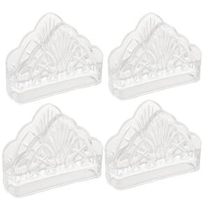 Kit 4 Porta Guardanapos Cristal Dublin 12,5cm Lyor Suporte para Papel de Mesa