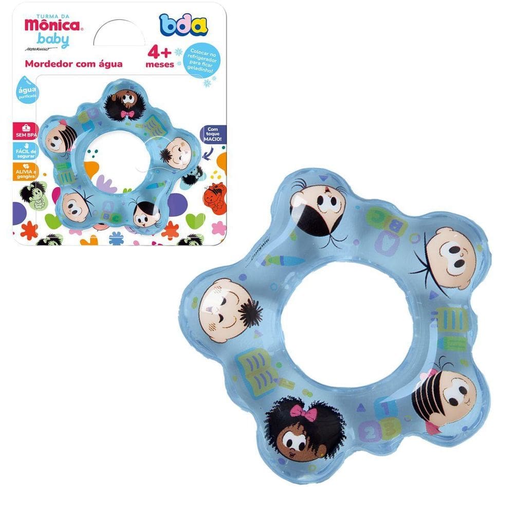 Mordedor De Bebê Com Água Turma Da Mônica Baby 1518 Toyster
