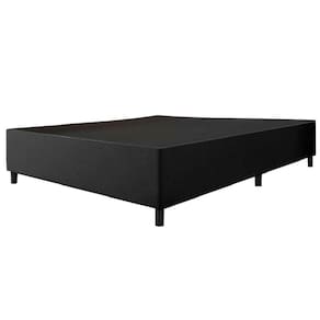 Cama Base Casal Queen 1,58m Suede Marsala Preto