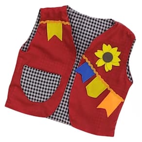 Colete Festa Junina Infantil Caipira Roupa Dançar Quadrilha