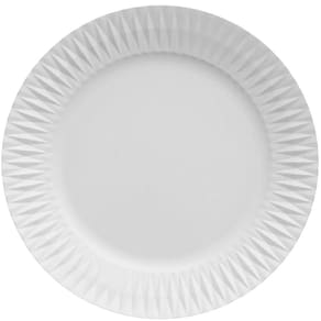 Conjunto 20 Pratos para Sobremesa Branco 20,5cm em Porcelana Diamante Germer Restaurante
