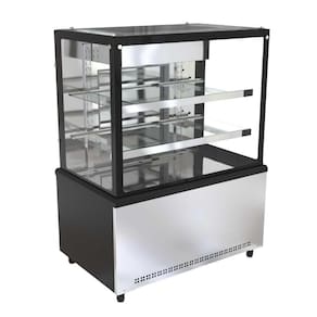 Balcão Vitrine Caixa 1,00 Metro Prime Inox PBV10C 220V - Venâncio