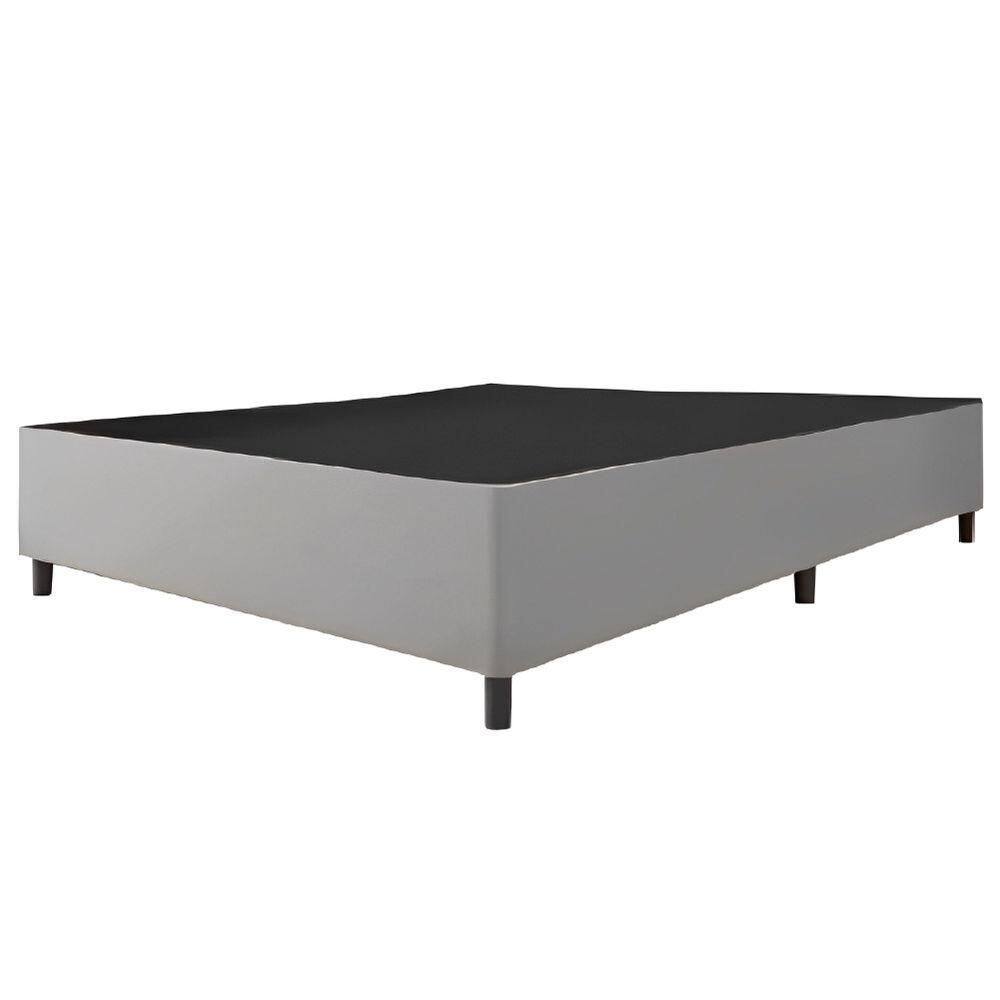 Cama Base Casal Queen 1,58m Suede Marsala Bege