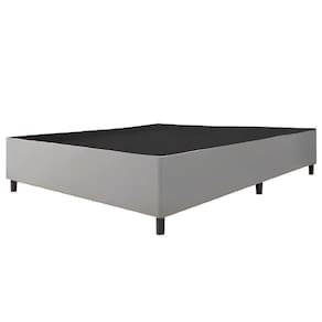 Cama Base Casal Queen 1,58m Suede Marsala Bege