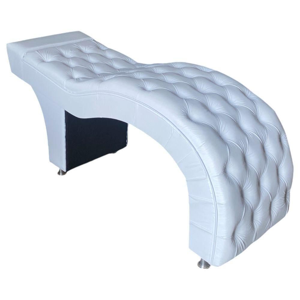 Maca Estética Estofada M1 70cm Corino Branco - In9 Decor
