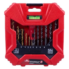 Maleta de Brocas e Bits com 50 Peças Worker