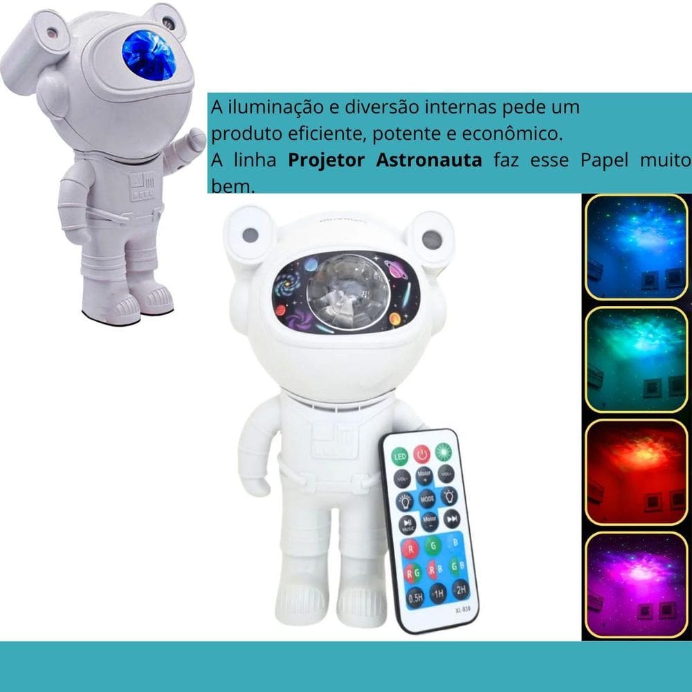 Luminária Astronauta Avançada No Estúdio