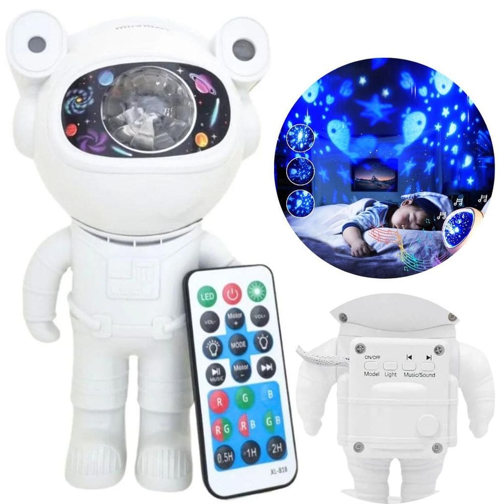 Luminária Astronauta Estelar Luz De Festa Galáctica