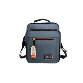 Bolsa Pasta Executiva Masculina Tiracolo Transversal Cinza
