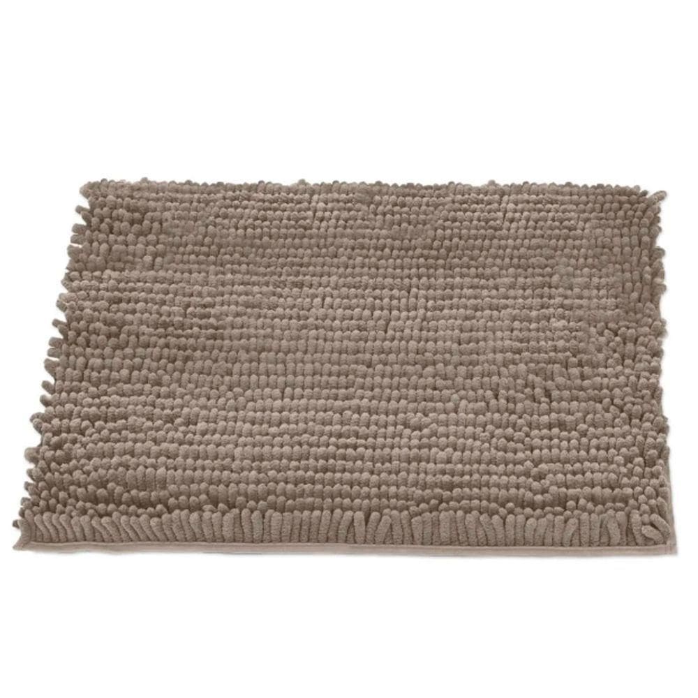 Tapete Buettner Microfibra Antiderrapante Chenille Ginko 50cmx70cm Areia
