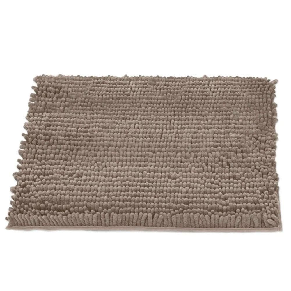 Tapete Buettner Microfibra Antiderrapante Chenille Ginko 40cmx60cm Areia
