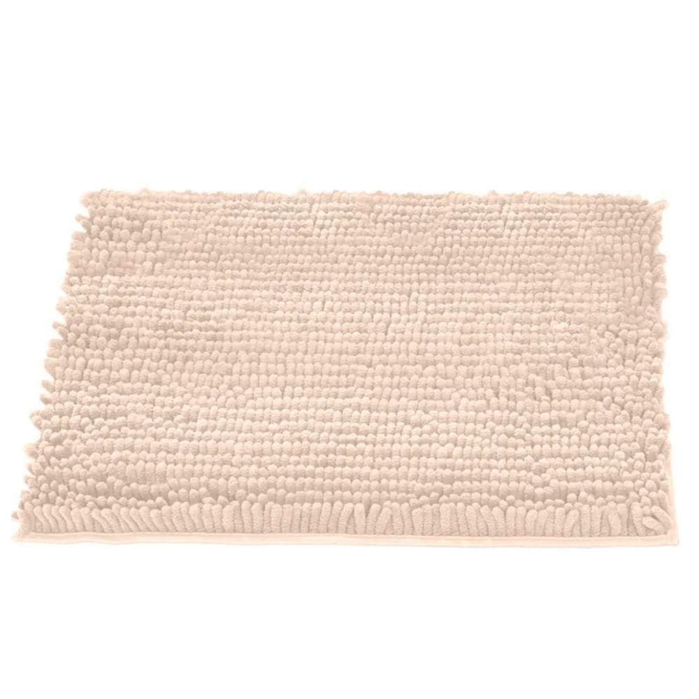 Tapete Buettner Microfibra Antiderrapante Chenille Ginko 50cmx70cm Pérola