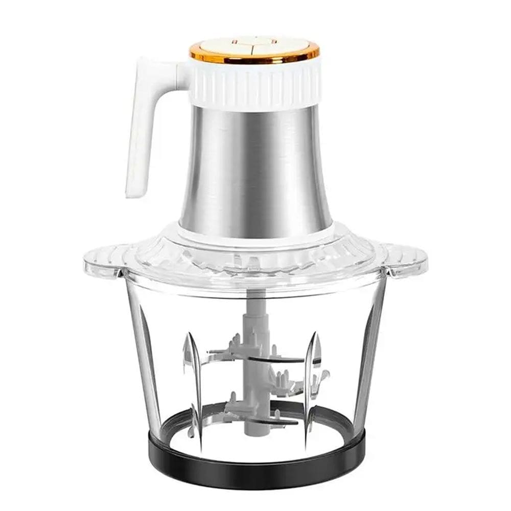 Mini Processador Eletrico Moedor de Carne 4 Laminas 3 Litros Tritura Verduras Legumes Alimentos Multifunional Preparo Refeiçao Cozinha Restaurante