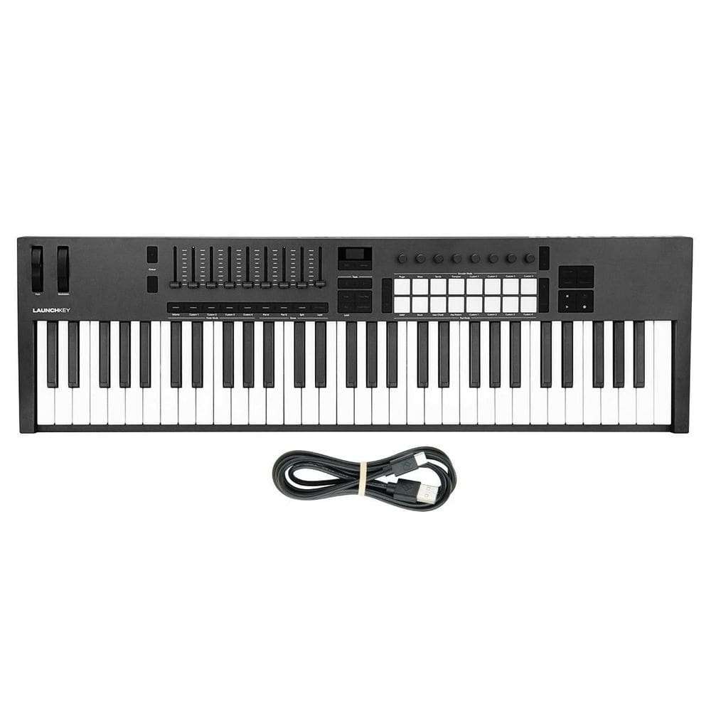 Teclado Novation Launchkey Mk4 61 Teclas Usb Midi 16 Pads