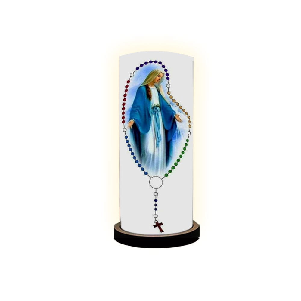 Abajur lumiraria Decorativo Tema Nossa Srª Aparecida Mod. 1