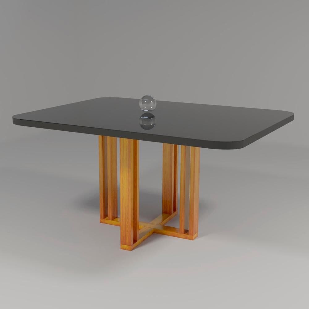 Mesa Paola 120x80 MDF/Vidro Bom Pastor