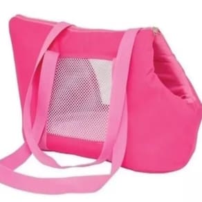 Bolsa De Transporte Pet Dobrável Para Cachorros E Gatos / Leve, Segura Ideal Para Viagens E Passeios Rosa
