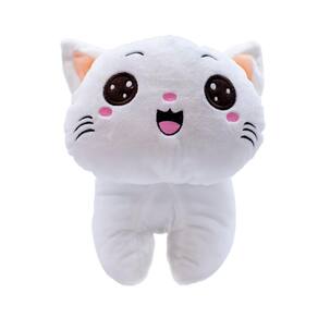 Gato De Pelúcia Olhos Abertos - 32 Cm 3 Cores