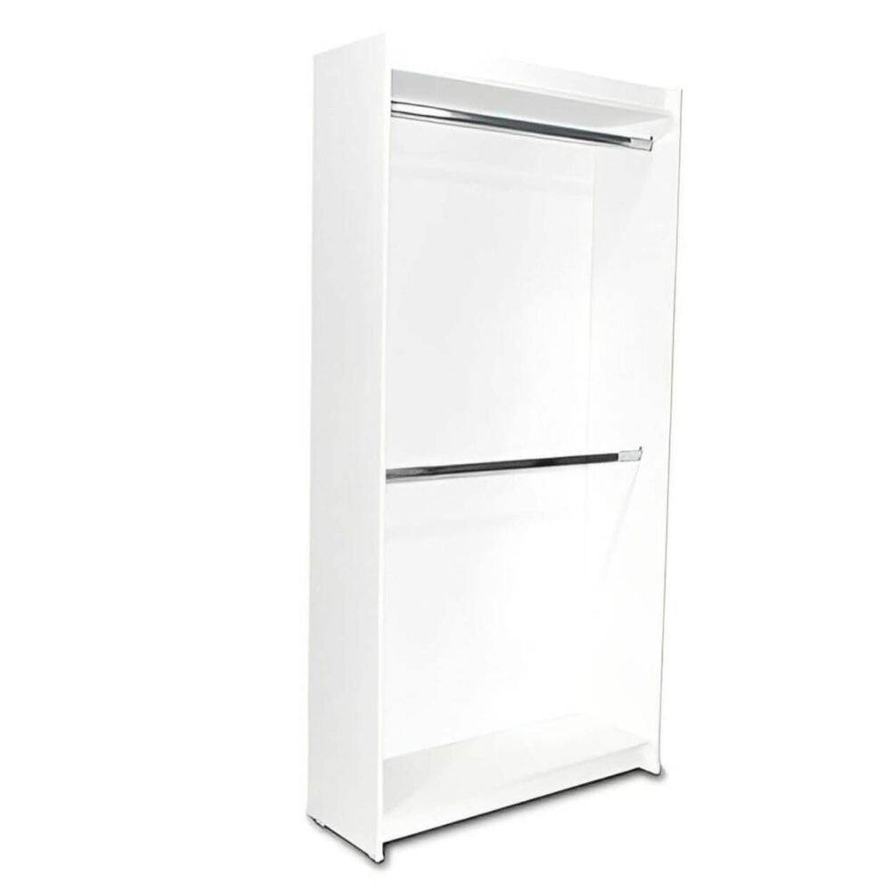 Estante Expositor Roupas Multiuso Branco 185X92X32Cm - Deep