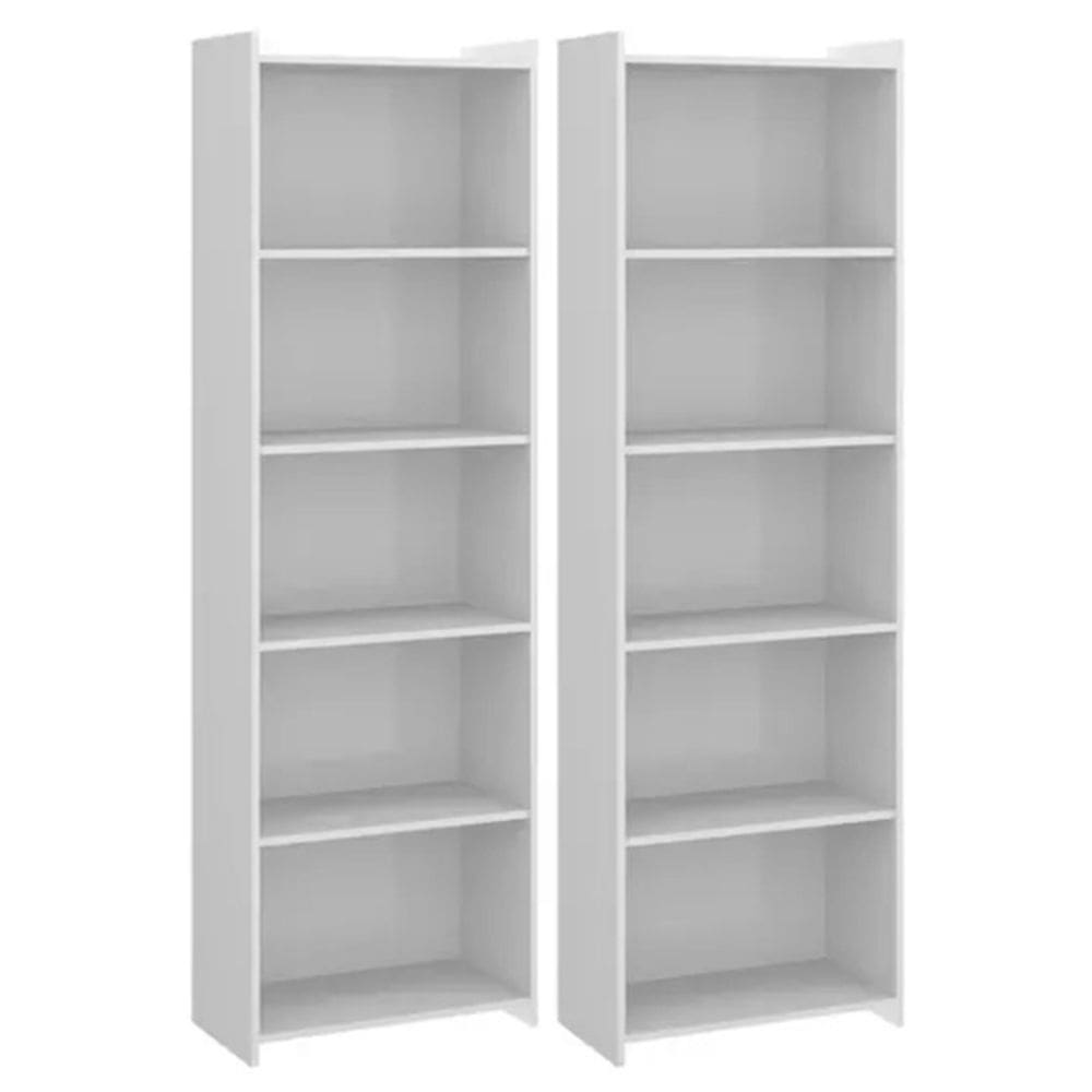 Kit Estantes Para Livros Branco 185X276X32 - Deep