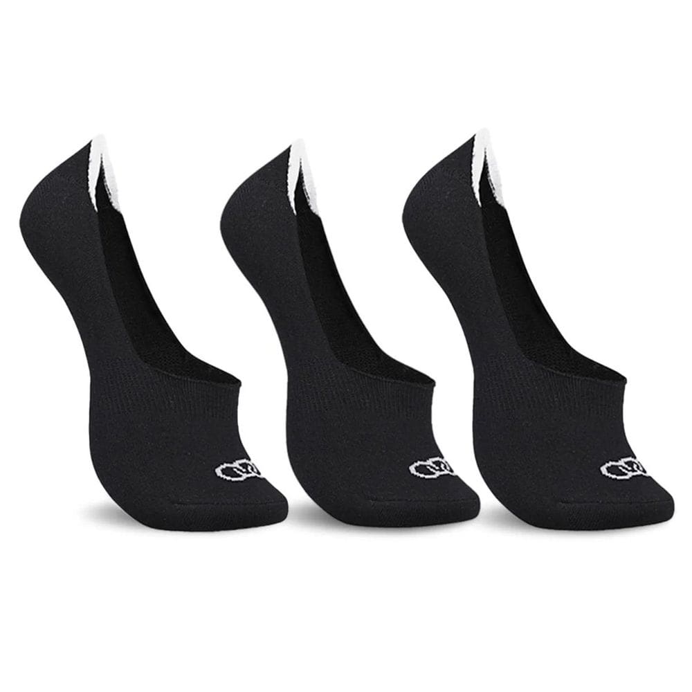 Meia Olympikus Cano Ultra Invisivel Preto - 3 Pares