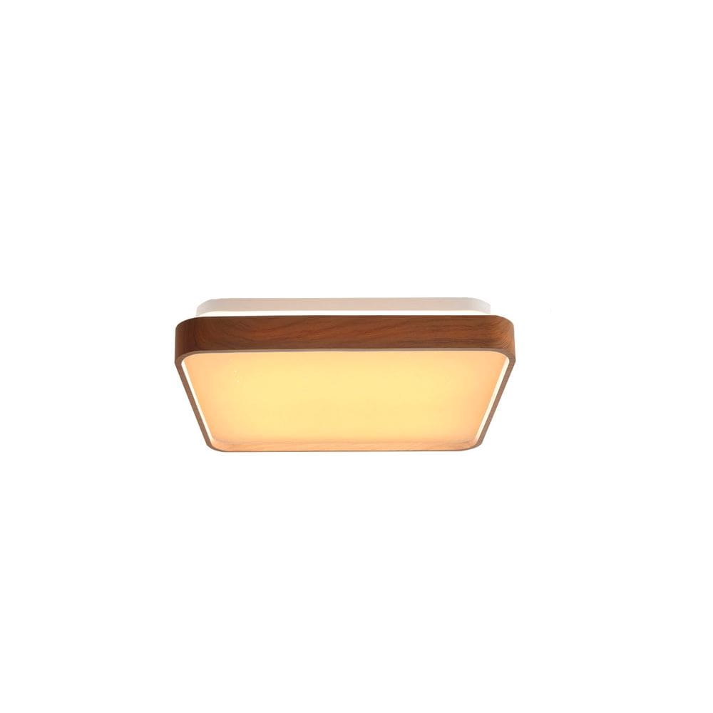 Plafon Metal e Acrílico Amadeirado Timber LED 24W 3000K 40cm St1936