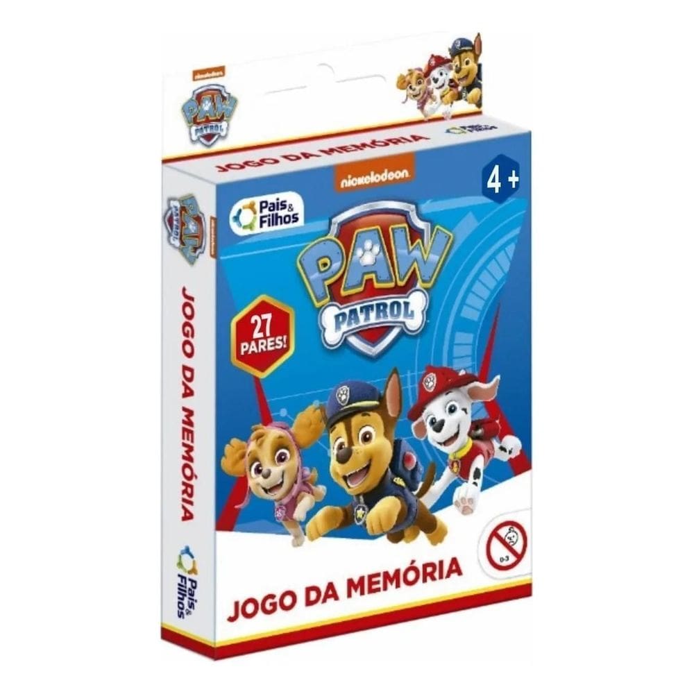 Ogo De Cartas Memória Patrulha Canina Pais E Filhos 792490