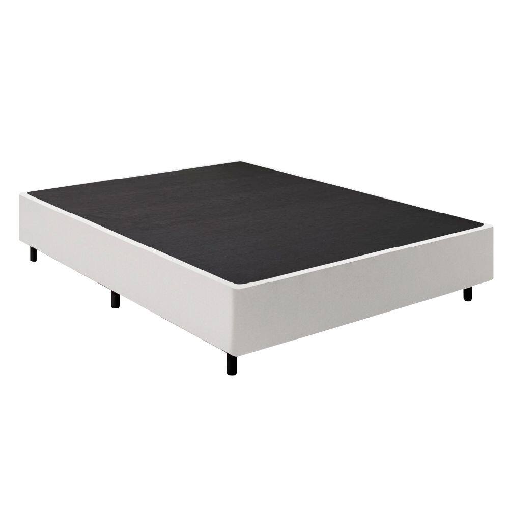 Cama Box Casal 1,38m com 38cm de Altura Prince Branco