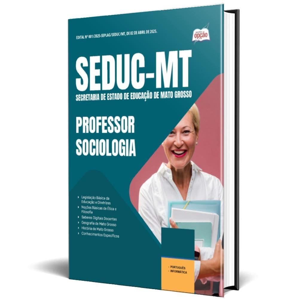 Apostila Seduc Mt 2025 - Professor - Sociologia