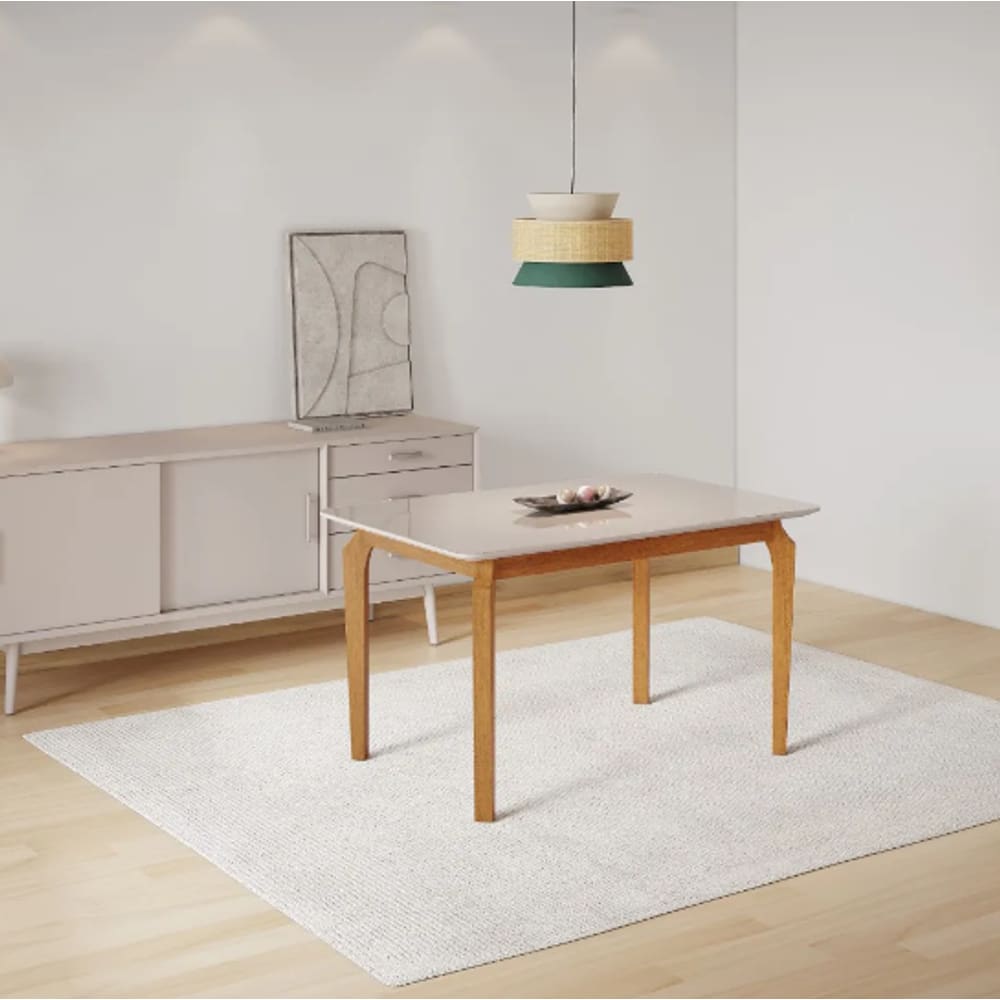 Mesa de Jantar Alegra JCM Movelaria Cinamomo/Off 1,20M