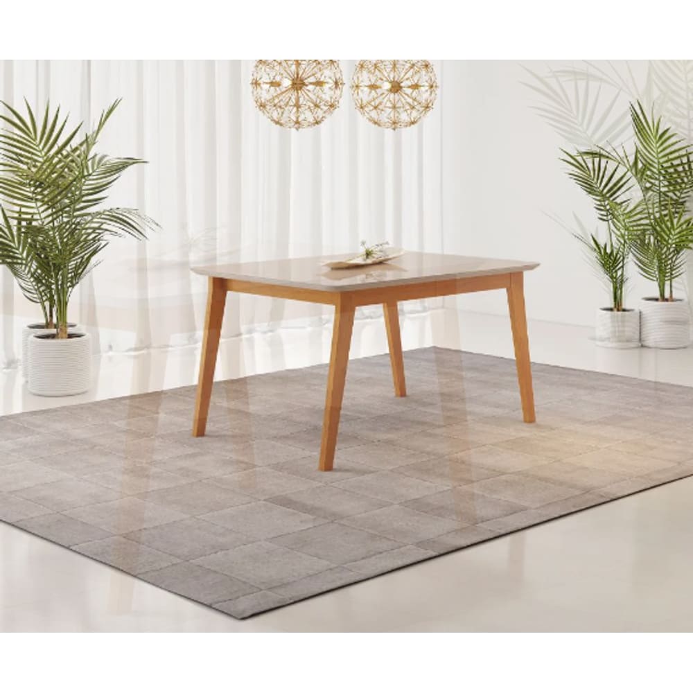 Mesa de Jantar Elegance JCM Movelaria Cinamomo/Off 1,80 M