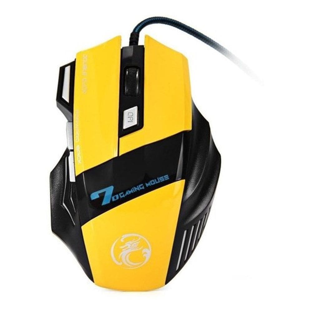 MOUSE GAMMER STORME TAURUS  USB 3200DPI Amarelo